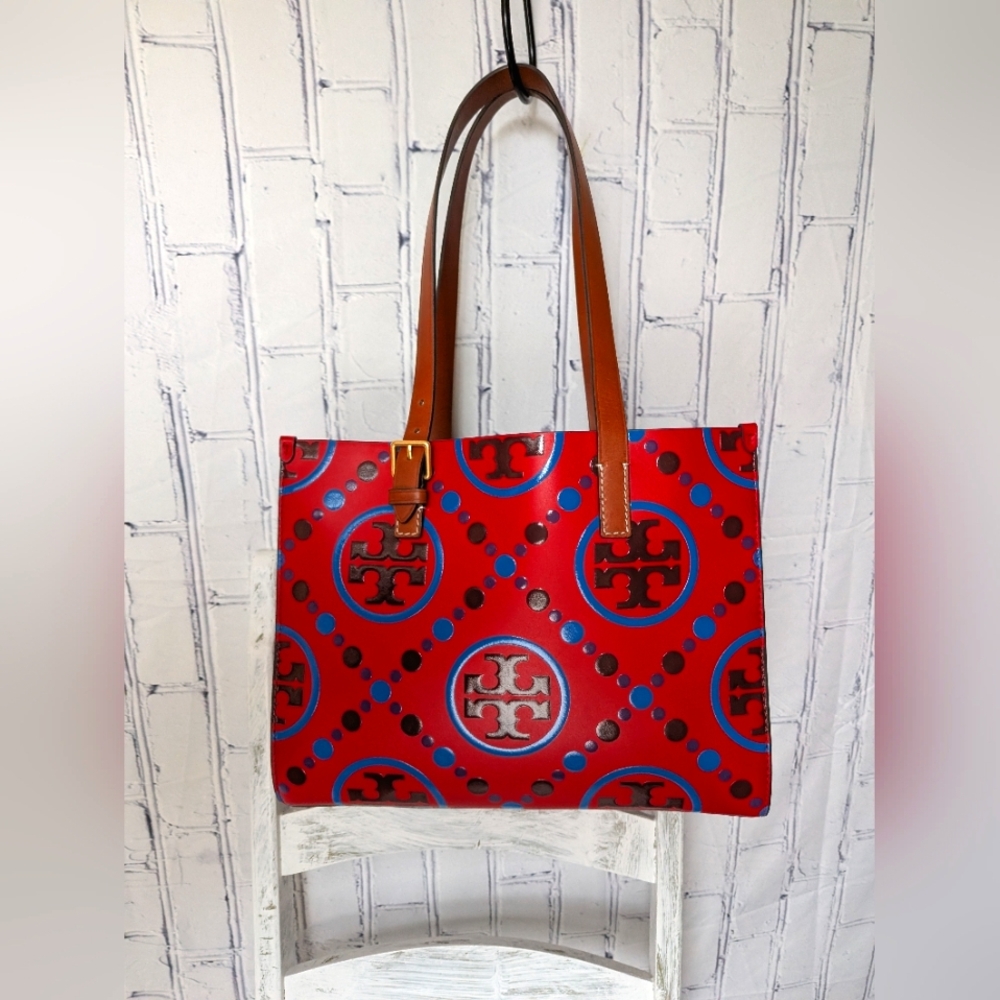 Tory Burch Monogram Handbag - Picture 3 of 16